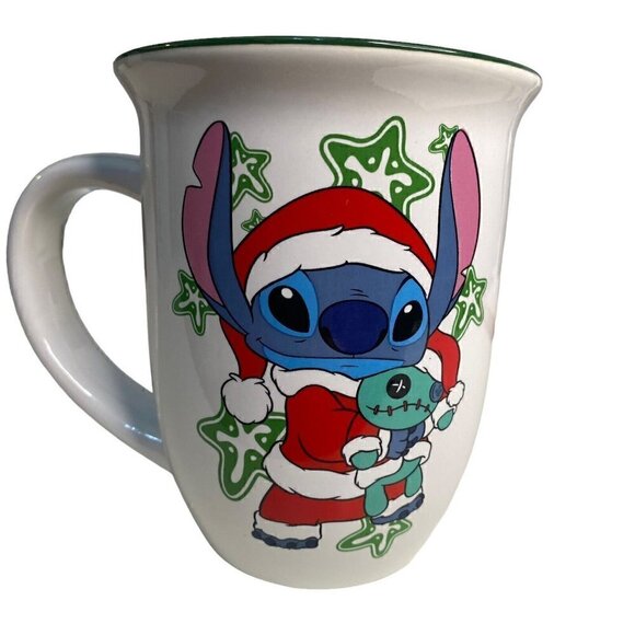Disney Merry Stitchmas Mug Christmas Coffee Cup Lilo Stitch Santa Suit - Picture 2 of 5